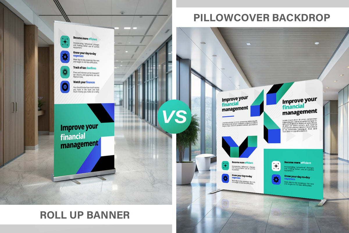 Roll-Up Banners vs Media Walls Backdrop