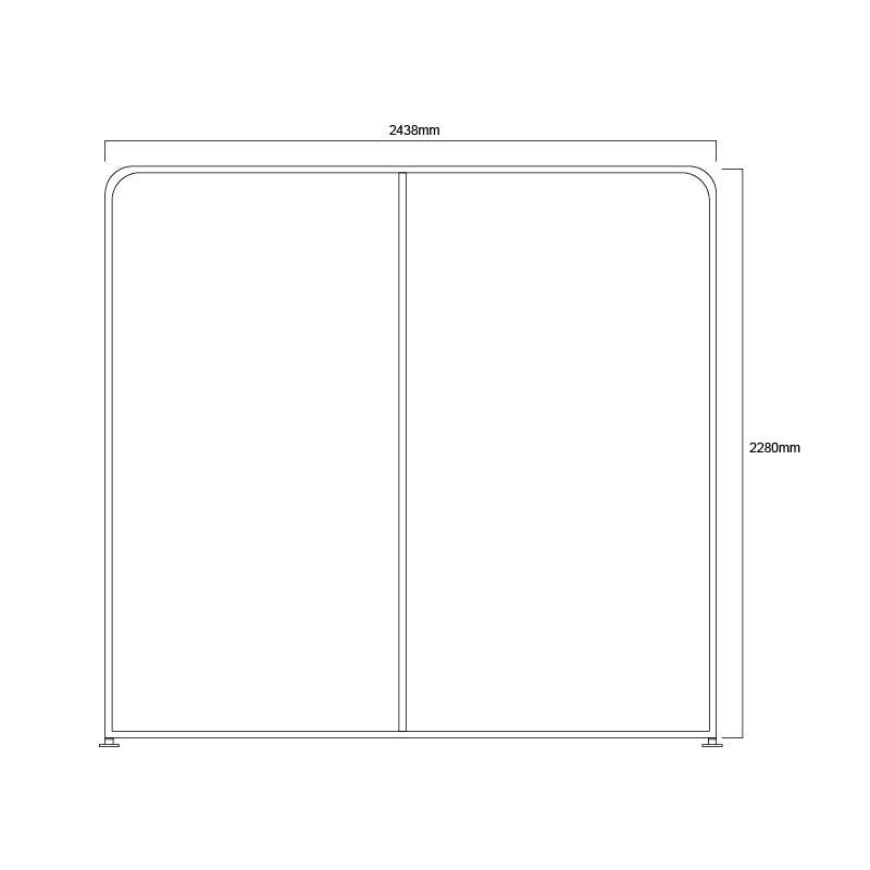8ft Straight Pillow Case Tension Fabric Backdrop_12_recycle displays_recycle displays