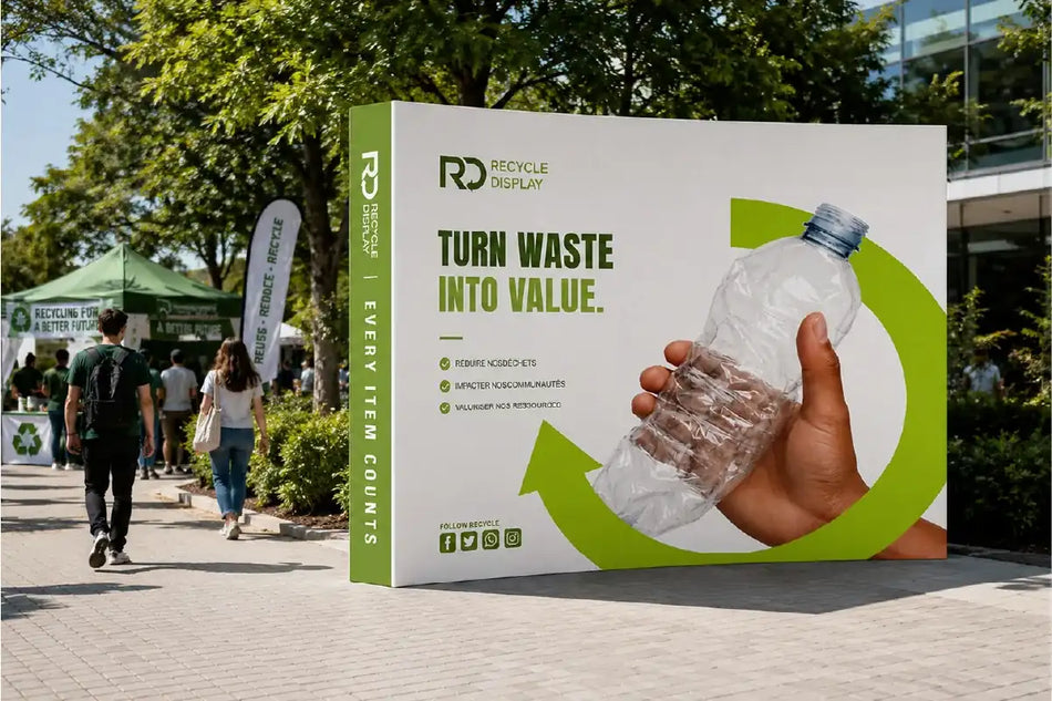 Fabric Pop Up Curved Display
