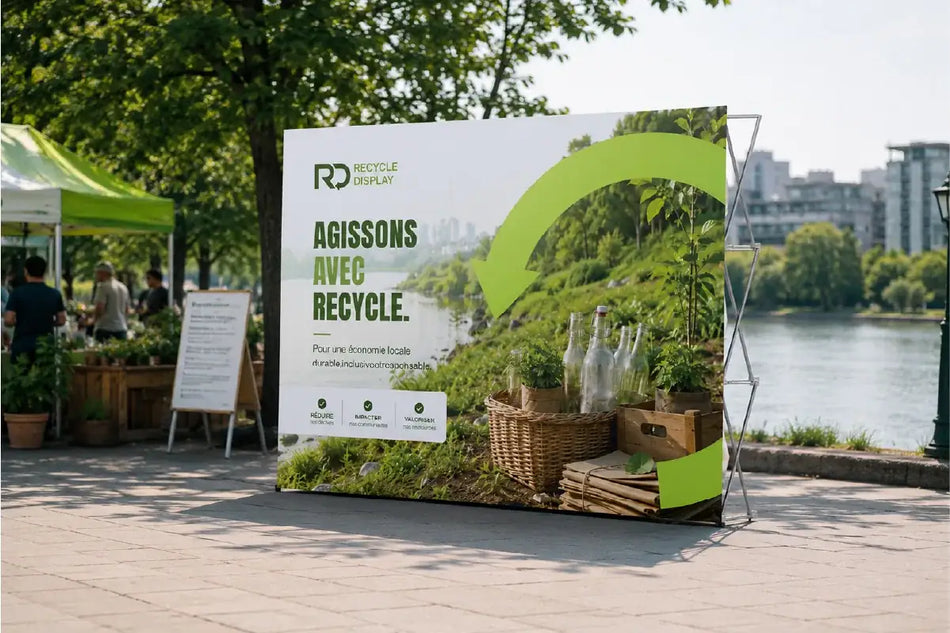 Fabric Pop Up Straight Display