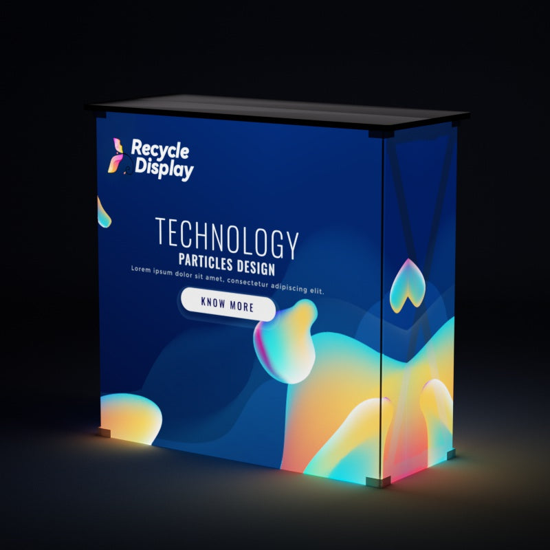 Lighting Fabric Pop Up Counter