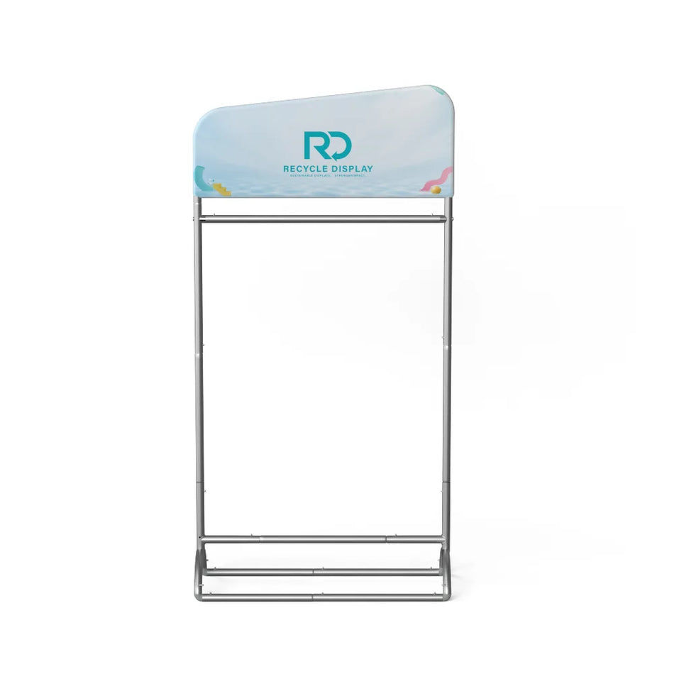 Slope Fabric Banner Stand with Hanging Rail