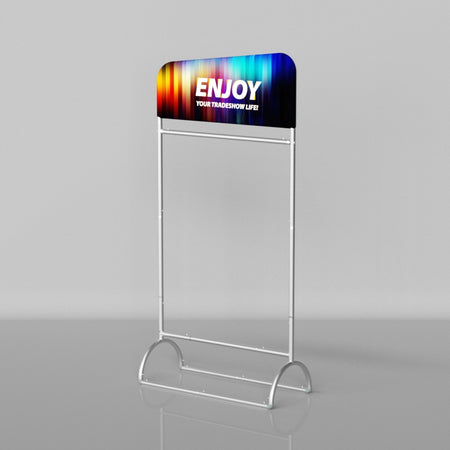 Slope Fabric Banner Stand with Hanging Rail_1_recycle displays