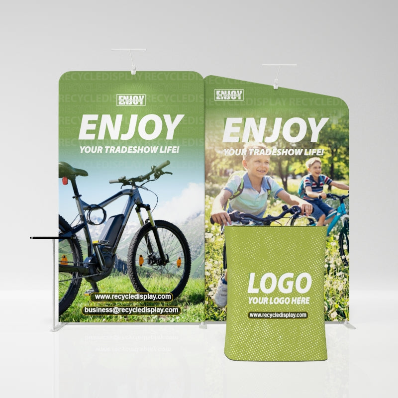 Tube Booth Solutions 10‘ x10’ 3m x 3m_recycle displays